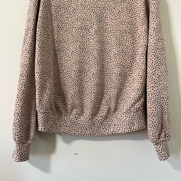 Abercrombie & Fitch Soft A&F Collection Boatneck Terry Leopard Sweatshirt Size S - Picture 7 of 10